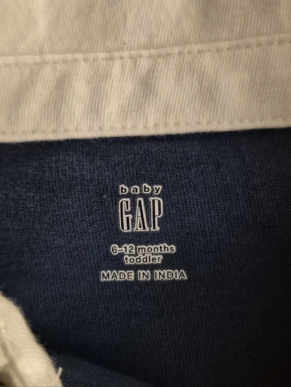 BABY GAP Blue Striped Polo 6-12 Months